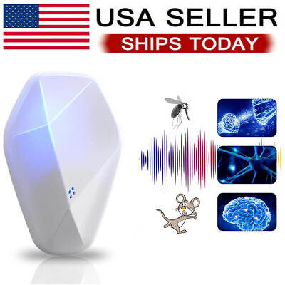 #ad Ultrasonic Pest Repeller Electric Insect Repeller Pest Control Device $8.99