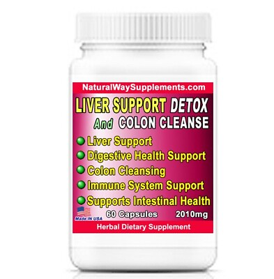 #ad Liver Support Detox And Colon Cleanse 60 Capsules $25.50