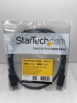 #ad Startech DisplayPort Cable M M 3 Ft $6.50