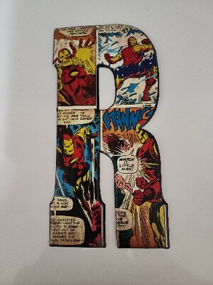 #ad Marvel Letter “R” Metal Wall Decor Superhero DC Comics Sign $11.26