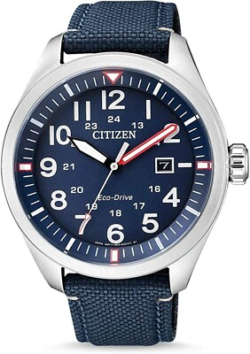#ad Citizen Men#x27;s Core Collection Eco Drive Watch AW5000 16L NEW $109.00