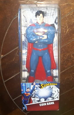 #ad DC Comics SUPERMAN Figure 14quot; Coin Bank Item #72477 $29.97