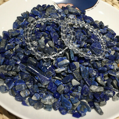 #ad 2.2LB Natural Lapis lazuli Quartz Crystal Tumbled Bulk Stones Gravel Reiki . $60.06