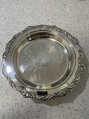 #ad W amp; S Blackinton Fine Silver Plate Footed Tray Bowl $37.00