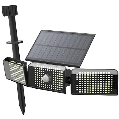 #ad 36000LM LED Solar Street Light Commercial Dusk To Dawn Outdoor Road Wall Lamp $18.19