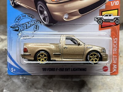 #ad Hot Wheels #x27;99 Ford F150 SVT Lightning CUSTOM Super Treasure Hunt WHEEL SWAP $20.99