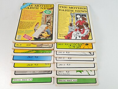 #ad The Mother Earth News 1971 1977 Lot of 14 Issue 9 47 Homesteading DIY $50.00