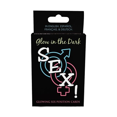 #ad Glow In The Dark SEX CARD GAME Adult Sexual Position Couples Foreplay Fun $10.98