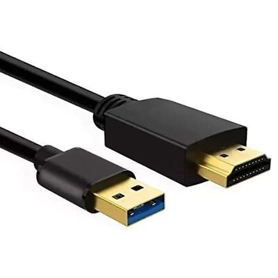 #ad Znoogrn USB to HDMI Cable USB to HDMI Adapter for Monitor USB 3.0 Male to HDM... $14.53