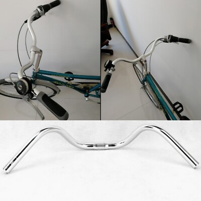 #ad DIY Aluminium 25.4*590mm Bicycle Handlebar M Type City Road Cycling Bike Bar New $29.65