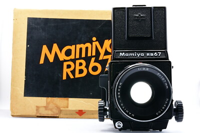 #ad Rare w box Almost Unused MAMIYA RB67 Pro 127mm F3.8 120 film back From JAPAN $740.99