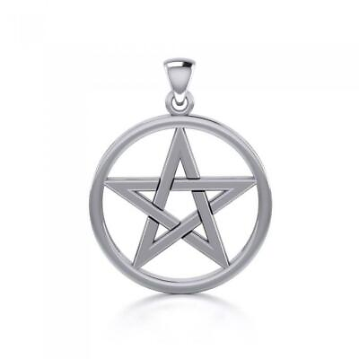 #ad Pagan Wicca Pentagram Pentacle .925 Sterling Silver Pendant Peter Stone Jewelry $37.97