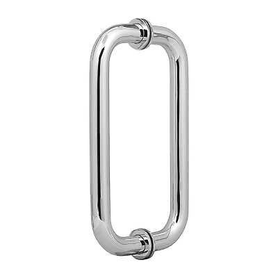 #ad 8 Inch Back To Back C Pull Handle with Chrome Finish for Shower Door $71.25