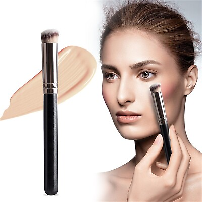 #ad Wet And Wild Makeup Brushes Concealer Under Eye Mini Angled Flat Top Nose Brush $7.13