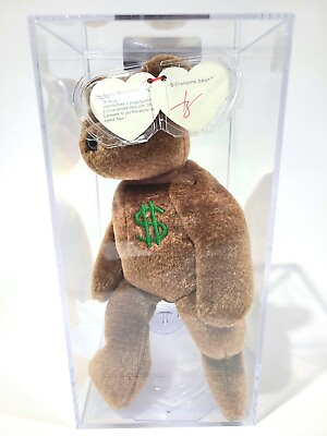 #ad Ty Beanie Baby Babies Rare Billionaire #1 Bear Korean TBB Authenticated MWMT MQ $679.95
