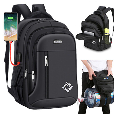 #ad Oxford Anti theft Laptop Backpack Travel Business Shool Book Bag with USB Port $20.99