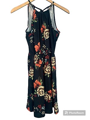 #ad KILIG Women’s Floral Halter Dress Size M NWT $17.99