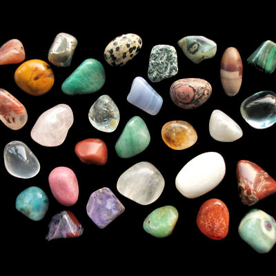 #ad Crystal Tumble Stone Tumblestone Polished Gemstones Over 140 Varieties UK Seller GBP 1.99