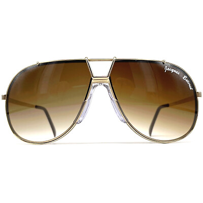 #ad NOS vintage JAQUES ESTEREL sunglasses 80#x27;s France Large ORIGINAL Gold $256.13