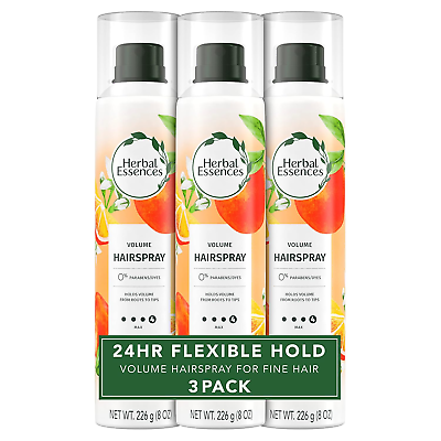 #ad Volumizing Hairspray Strong Hold Fresh Citrus Scent Pack of 3 24 Oz Total $23.88