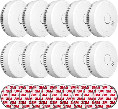 #ad Ecoey Smoke Detector Alarm Fire Sentry Fast Ship Hot Sale with 9 volt Battery $33.24