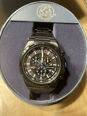 #ad Citizen Eco Drive Mens Brycen All Black Watch New in Box Retail $495 $179.99