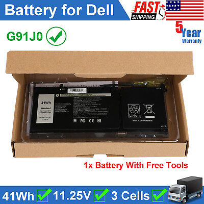 #ad Replace For Dell Latitude 3320 3420 3520 Inspiron 3510 3515 3520 G91J0 Battery $24.45