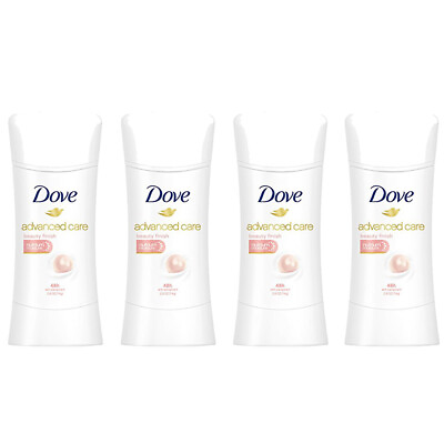 #ad 4 Pack New Dove Advanced Care Antiperspirant Deodorant Beauty Finish 2.60 Oz $27.99