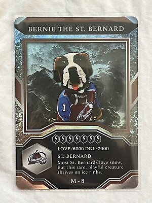 #ad 2021 22 MVP Mascot Gaming Cards #M 8 Bernie the St. Bernard Colorado Avalanche $1.75