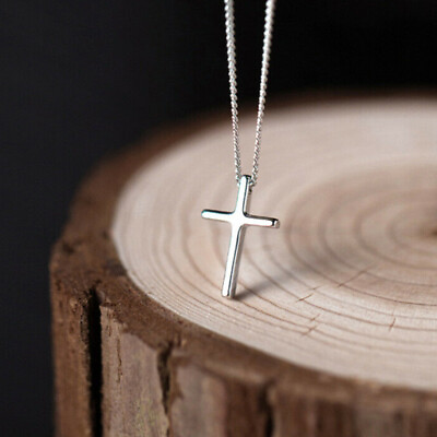 #ad 20#x27;#x27; Mens Womens Stainless Steel Jesus Christ Cross Pendant Necklace Chain US $7.99