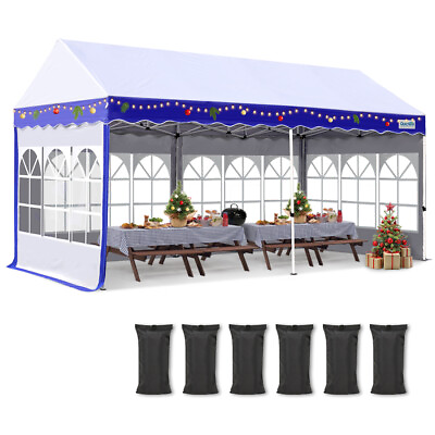 #ad Quictent 10x20FT pop up Canopy Wedding Party Tent Outdoor Patio Folding Gazebo $239.99