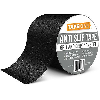 #ad Tape King Anti Slip Traction Tape 4 Inch x 30 Foot Best Grip Friction $16.39