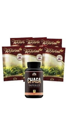 #ad Detox Tea All Organic Healthy Cleansing Formula 6 Weeks Supply Chaga Capsules $167.00