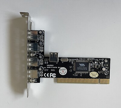 #ad PCI Card VIAUSB 2.0 4 Ports PCI to USB 2.0 Via Hub Adapter $14.95