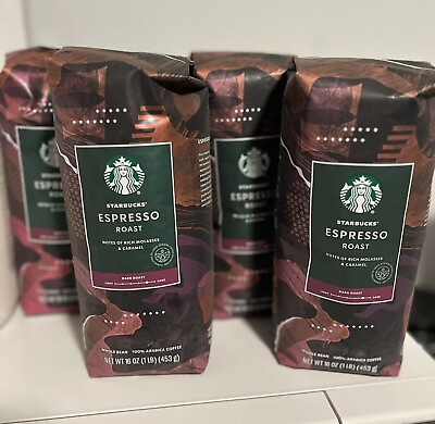 #ad Starbucks espresso dark roast whole bean coffee 4 bags $60.00