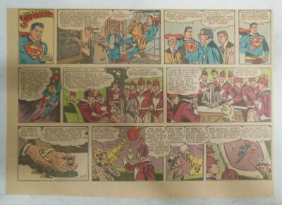 #ad Superman Sunday Page #904 by Wayne Boring from 2 24 1957 Size 11 x 15 inches $10.00