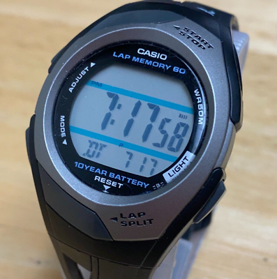 #ad Casio PHYS STR 300 Mod 2575 Lady 50m Digital Quartz Alarm Chrono Watch New Batte $17.99
