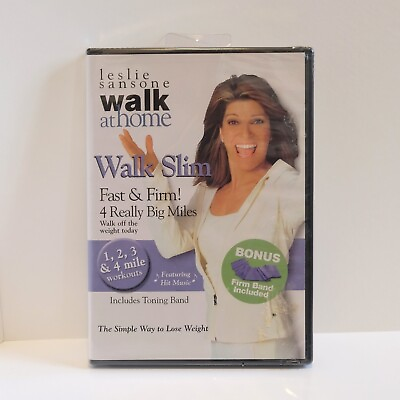 #ad Leslie Sansone Walk at Home 4 Really Big 123 amp; 4 Mile Workout Toning Band DVD $12.00