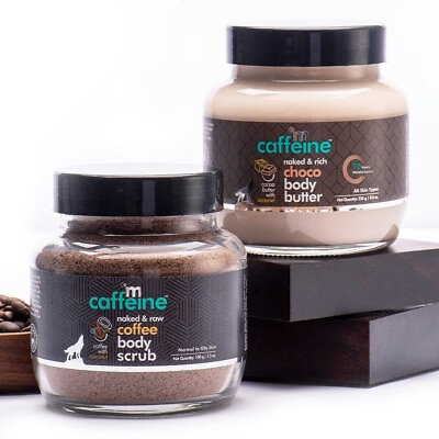 #ad mCaffeine Body Polishing Kit Coffee Body Scrub 100g amp; Choco Body Butter 250g $35.98