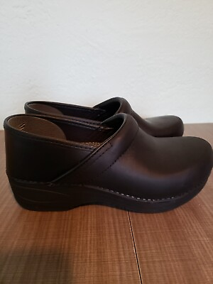 #ad Women#x27;s Dansko XP 2.0 Work Duty Leather Stapled Clog Shoe Size 38 US 7.5 8 EUC $89.99
