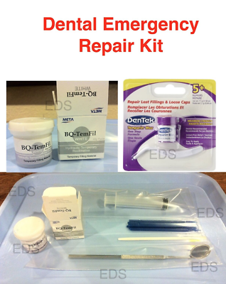 #ad Dental Broken Tooth Filling loose crown cap cavity Repair Kit for Emergency $21.95