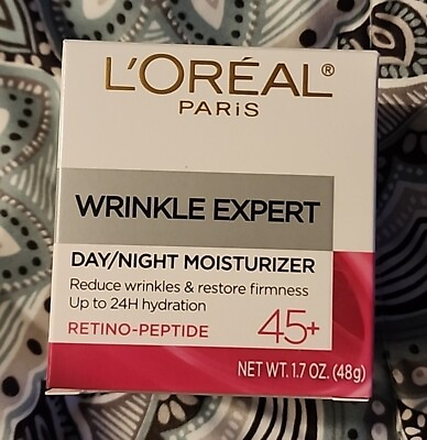 #ad New L#x27;OREAL 45 Day Night Wrinkle Expert Retino Peptide Facial Moisturizer $12.25