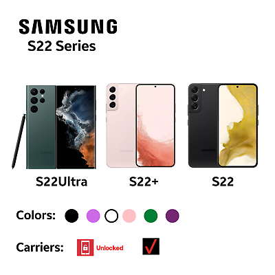 Samsung Galaxy S22 S22 amp; S22 Ultra Series 5G Smartphones Carrier Unlocked $399.99