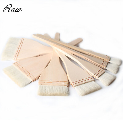 #ad Flat Brushes Hake Background Watercolor Painting Artist Brushes Tools Goat Hair $10.68