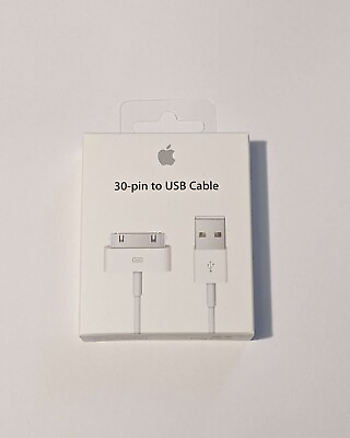 #ad Genuine Sealed Apple 30 Pin To USB Cable GUARANTEED AUTHENTIC $9.98