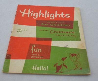 #ad Vintage Highlights for Children December 1973 $5.99