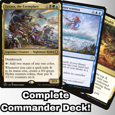 #ad MTG Commander EDH Deck Zaxara the Exemplary 100 Cards Custom Deck X Spells $59.39