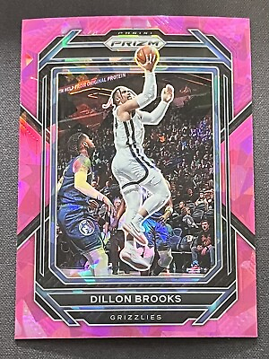 #ad Dillon Brooks 2022 23 Panini Prizm Pink Ice Prizm #205 Memphis Grizzlies $1.99