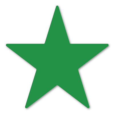 #ad Dark Green Star Magnet $2.99
