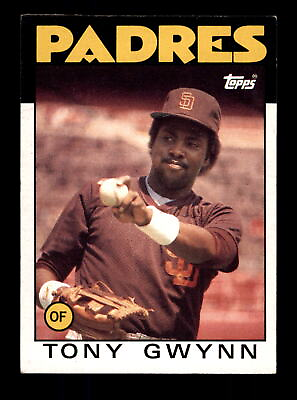 #ad 1986 Topps #10 Tony Gwynn San Diego Padres $1.65